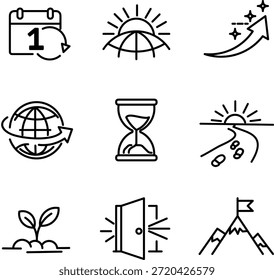 Neuer Anfangssymbolsatz. Minimalistisches globales Startkonzept