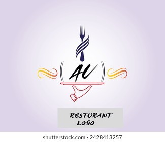 NEW BEST AU creative initial latter logo.AU abstract.AU latter vector Design.AU Monogram logo design .company logo