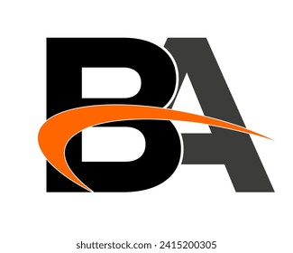 NEW BEST BA creative initial latter logo.BA abstract.BA latter vector Design.BA Monogram logo design .company logo