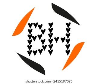 NEW BEST BH Creative Initial letztes Logo.BH abstract.BH Letztere Vektordesign.BH Monogram Logo-Design.Firmenlogo
