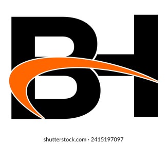 NEW BEST BH creative initial latter logo.BH abstract.BH latter vector Design.BH Monogram logo design .company logo
