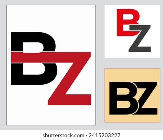 NEW BEST BZ creative initial latter logo.BZ abstract.BZ latter vector Design.BZ Monogram logo design .company logo