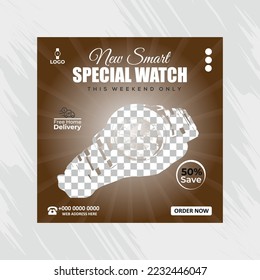 New best collection smart watch selling social media Instagram post template