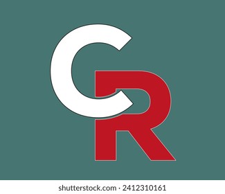 NEW BEST CR creative initial latter logo.CR abstract.CR latter vector Design.CR Monogram logo design .