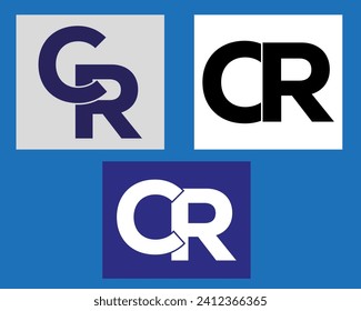 NEW BEST CR creative initial latter logo.CR abstract.CR latter vector Design.CR Monogram logo design .