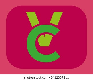 NEW BEST CV creative initial .CV Monogram logo design .