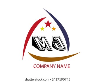 NEW BEST MJ creative initial latter logo.MJ abstract.MJ latter vector Design.MJ Monogram logo design .company logo