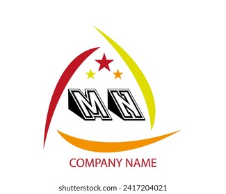 NUEVO BEST MN creativo inicial último logotipo.MN abstracto.MN último vector diseño.MN diseño de logotipo de monograma .logotipo de la empresa