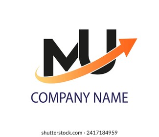 NEW BEST MU creative initial latter logo.MU abstract.MU latter vector Design.MU Monogram logo design .company logo
