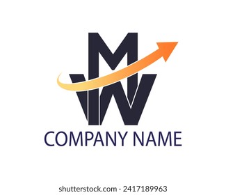NEW BEST MW creative initial latter logo.MW abstract.MW latter vector Design.MW Monogram logo design .company logo