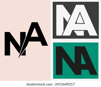 NEW BEST NA creative initial latter logo.NA abstract.NA latter vector Design.NA Monogram logo design .company logo