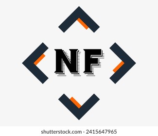 NEW BEST NF creative initial latter logo.NF abstract.NF latter vector Design.NF Monogram logo design .company logo