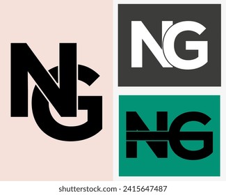 NEW BEST NG creative initial latter logo.NG abstract.NG latter vector Design.NG Monogram logo design .company logo