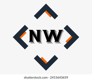 NEW BEST NW creative initial latter logo.NW abstract.NW latter vector Design.NW Monogram logo design .company logo