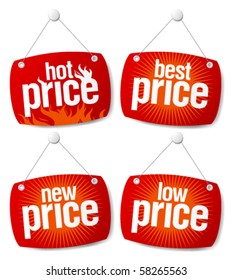 New best price signs set