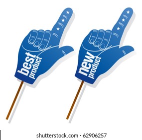 Nuevo conjunto de signos de puntero de producto