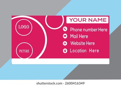 new best professional modern creative email signature design