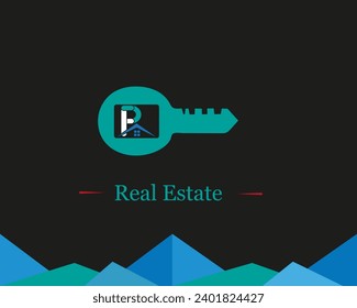 new best R logo real estate for branding company. construction template vector illustration for your brand.