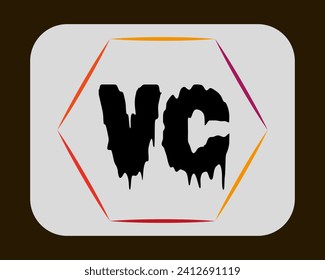 NEW BEST VC creative initial latter logo.VC abstract.VC latter vector Design.VC Monogram logo design .
