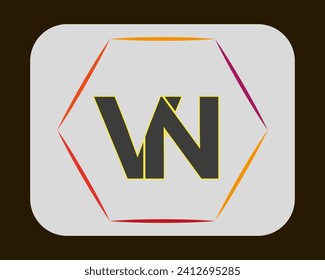NUEVO BEST VN creativo inicial último logo.VN abstract.VN último vector diseño.VN diseño de logotipo de monograma.