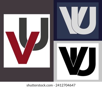 NEW BEST VU creative initial latter logo.VU abstract.VU latter vector Design.VU Monogram logo design.