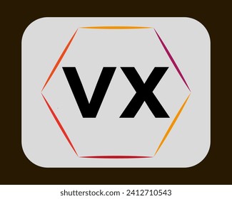 NUEVO BEST VX creativo inicial último logo.VX abstract.VX último vector diseño.VX diseño de logotipo monograma.