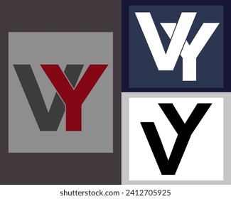 NEW BEST VY creative initial latter logo.VY abstract.VY latter vector Design.VY Monogram logo design.