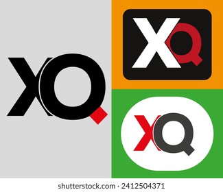 NEW BEST  xq creative initial latter logo. abstract. latter vector Design. Monogram logo design .