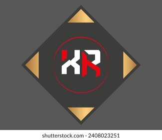 NEW BEST xr creative initial latter logo design with modern business vector template creative isolated monogram logo design IN 2024