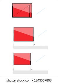 New Big and Small Tablets Size Comparison Graphic. With Smart pen.