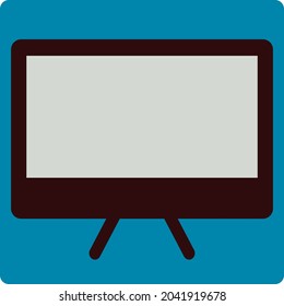 New big tv, illustration, vector, on a white background.