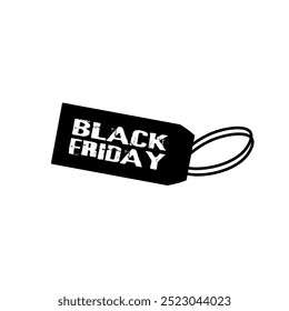 Novo o maior dia de compras do ano logotipo para promover símbolo marca de desconto, nível, modelo de logotipo vetorial.Black Friday Presente Bandeira Vetor