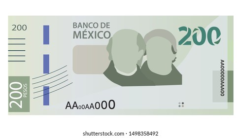 New bill of 500 Mexican pesos.