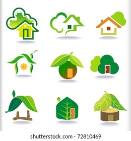 NEW- BIO GREEN HOUSES ICONS