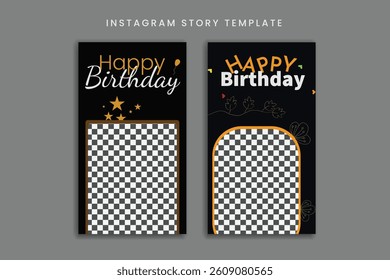 new birthday story design template  