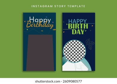 new birthday story design template  