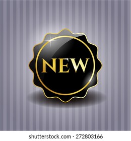 New black dark badge 