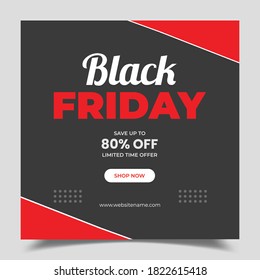 New Black Friday Social Media Template Design