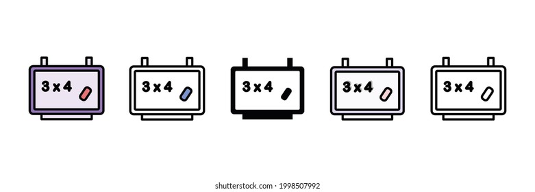 new blackboard vector type icon