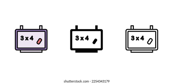 new blackboard vector type icon