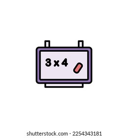 new blackboard vector type icon