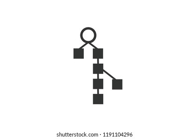 New Block chain icon ( crypto currency sign) 