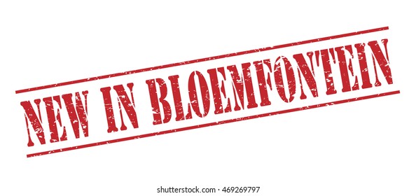 new in bloemfontein vector stamp on white background