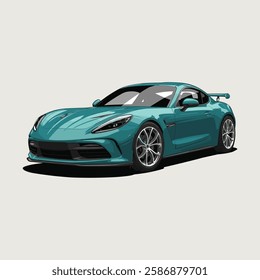 new Blue Car vector illustration