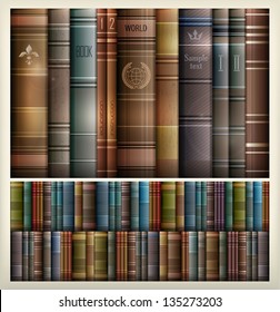 New book stacks color background,. Vector Illustration.