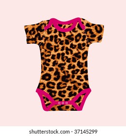 New born baby bodysuit in vector