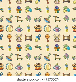 New born baby icons set,eps10