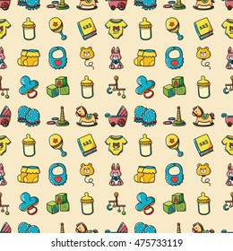 New born baby icons set,eps10