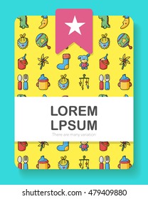 New born baby icons set,eps10