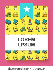 New born baby icons set,eps10